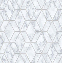 Load image into Gallery viewer, MARBLE TILE PEEL AND STICK WALLPAPER