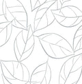 Tossed Leaves - Navy Blue