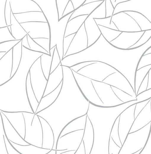 Tossed Leaves - Navy Blue