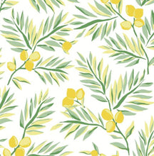 Load image into Gallery viewer, CITRUS BRANCH PEEL AND STICK WALLPAPER