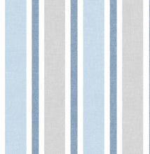 Load image into Gallery viewer, LINEN CUT STRIPE PEEL AND STICK WALLPAPER