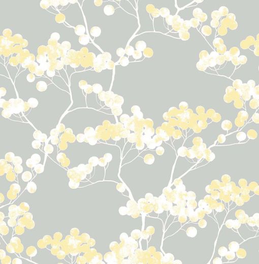 Cyprus Blossom - Navy Blue & Gray