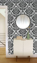 Load image into Gallery viewer, DAMASK PEEL AND STICK WALLPAPER