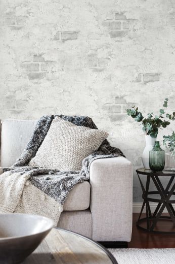 Stuccoed Brick - Fog Gray