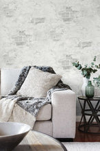 Load image into Gallery viewer, STUCCOED BRICK PEEL AND STICK WALLPAPER