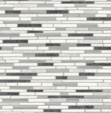Load image into Gallery viewer, FAUX MOSAIC STRIP TILE PEEL AND STICK WALLPAPER