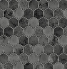 Load image into Gallery viewer, INLAY HEXAGON PEEL AND STICK WALLPAPER