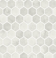 Load image into Gallery viewer, INLAY HEXAGON PEEL AND STICK WALLPAPER