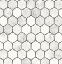 Load image into Gallery viewer, INLAY HEXAGON PEEL AND STICK WALLPAPER