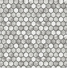 Load image into Gallery viewer, MARBLE HEXAGON PEEL AND STICK WALLPAPER