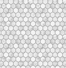 Load image into Gallery viewer, MARBLE HEXAGON PEEL AND STICK WALLPAPER