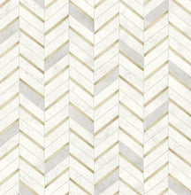 Load image into Gallery viewer, CHEVRON MARBLE TILE PEEL AND STICK WALLPAPER