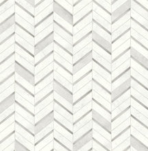 Load image into Gallery viewer, CHEVRON MARBLE TILE PEEL AND STICK WALLPAPER