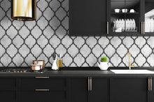 Load image into Gallery viewer, MARBLED OGEE PEEL AND STICK WALLPAPER