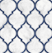 Load image into Gallery viewer, MARBLED OGEE PEEL AND STICK WALLPAPER