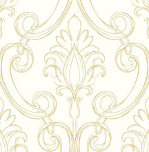 Load image into Gallery viewer, SKETCHED DAMASK PEEL AND STICK WALLPAPER
