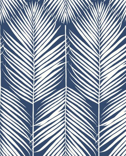 Palm Silhouette - Hampton Blue