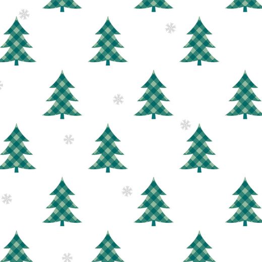 PLAID PINES PEEL AND STICK WALLPAPER