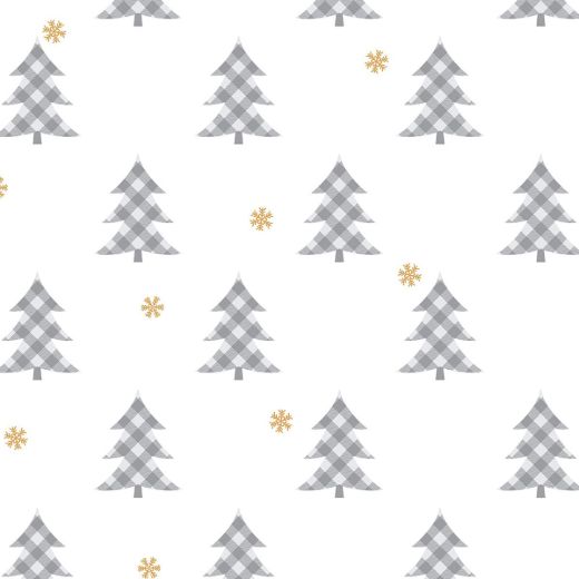 PLAID PINES PEEL AND STICK WALLPAPER
