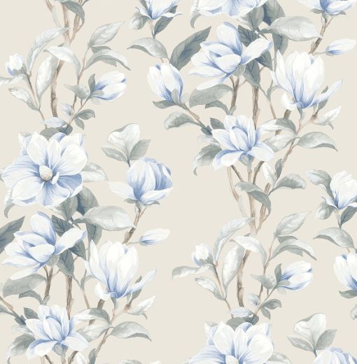 Magnolia Trail - Navy & Blush