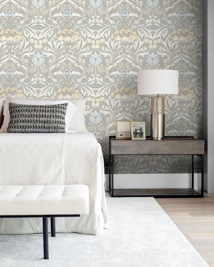 Acanthus Floral - Red Clay & Lichen