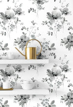 Load image into Gallery viewer, WATERCOLOR WINDFLOWER PEEL AND STICK WALLPAPER