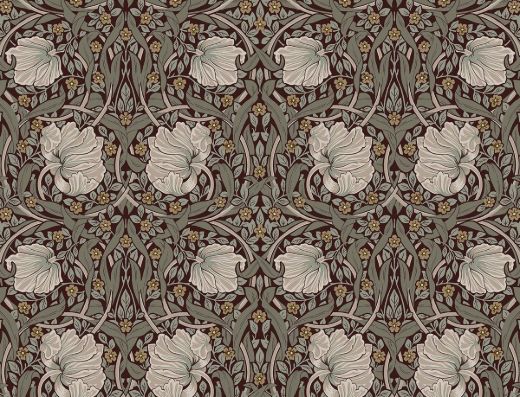 Pimpernel Floral - Teal & Sandstone
