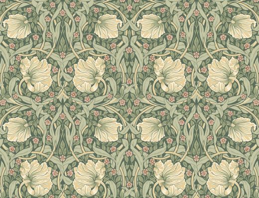 Pimpernel Floral - Charcoal & Pearl Grey