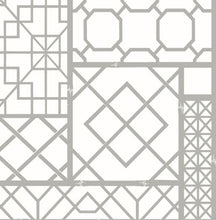 Load image into Gallery viewer, GARDEN TRELLIS HARBOR GREY PEEL AND STICK WALLPAPER