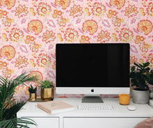 Load image into Gallery viewer, JACOBEAN BLOSSOM FLORAL PEEL AND STICK WALLPAPER
