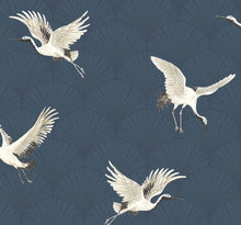 Load image into Gallery viewer, CRANES PEEL AND STICK WALLPAPER