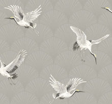 Load image into Gallery viewer, CRANES PEEL AND STICK WALLPAPER