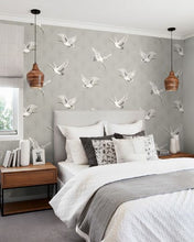 Load image into Gallery viewer, CRANES PEEL AND STICK WALLPAPER