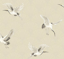 Load image into Gallery viewer, CRANES PEEL AND STICK WALLPAPER