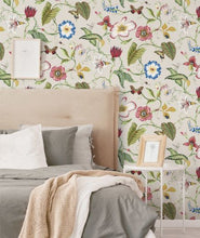 Load image into Gallery viewer, SUMMER GARDEN FLORAL PEEL AND STICK WALLPAPER