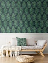 Load image into Gallery viewer, TROPIC PALM PEEL AND STICK WALLPAPER