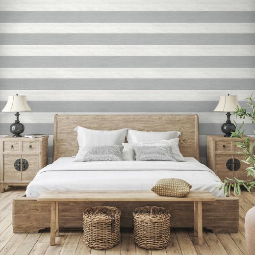 TWO TONED SHIPLAP PEEL AND STICK WALLPAPER