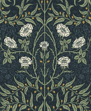 Load image into Gallery viewer, STENCILED FLORAL PEEL AND STICK WALLPAPER