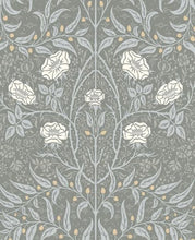 Load image into Gallery viewer, STENCILED FLORAL PEEL AND STICK WALLPAPER