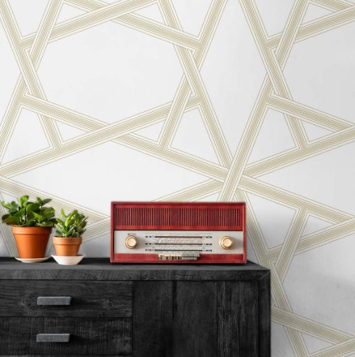 Crossroads Geo - Metallic Silver