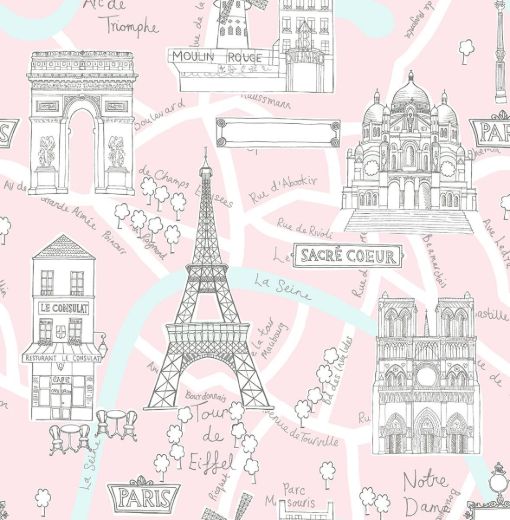 Paris Scene - Smokey Blue