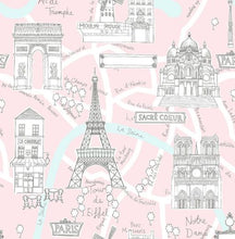 Load image into Gallery viewer, PARIS SCENE PEEL AND STICK WALLPAPER