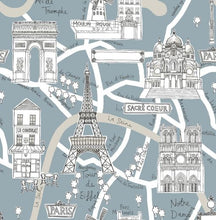 Load image into Gallery viewer, PARIS SCENE PEEL AND STICK WALLPAPER
