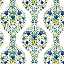 Load image into Gallery viewer, FLORAL OGEE PEEL AND STICK WALLPAPER