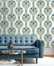 Load image into Gallery viewer, FLORAL OGEE PEEL AND STICK WALLPAPER