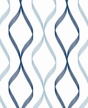 Load image into Gallery viewer, OGEE RIBBON PEEL AND STICK WALLPAPER