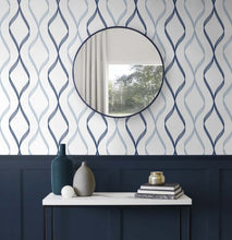 Load image into Gallery viewer, OGEE RIBBON PEEL AND STICK WALLPAPER