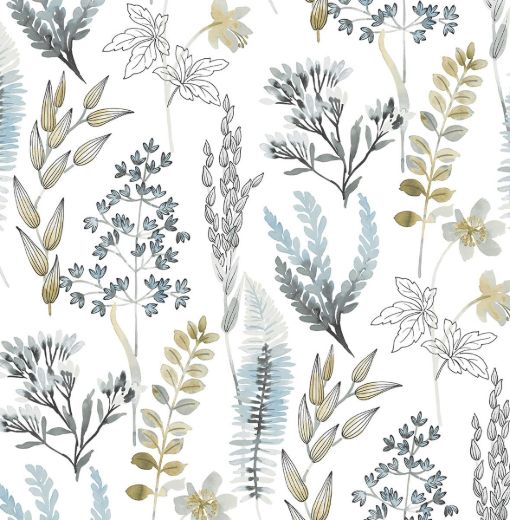 Wild Garden - Glacier Blue & Matte Brass