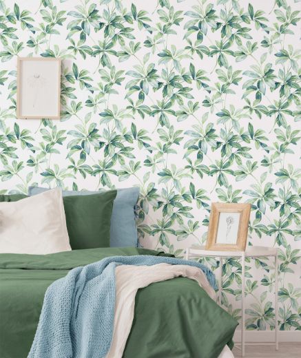LEAF TRAIL PEEL AND STICK WALLPAPER