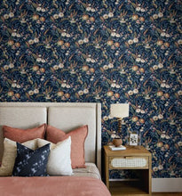 Load image into Gallery viewer, VINTAGE FLORAL PEEL AND STICK WALLPAPER